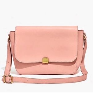 NWT Madewell Abroad peach blush pink leather crossbody L4913